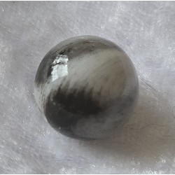 Kunststoff Perle weiss/hellgrau/schwarz