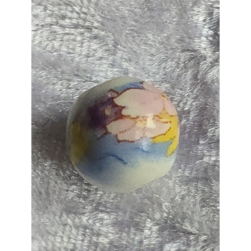 Stein Perle weiss/blau/rosa/gelb