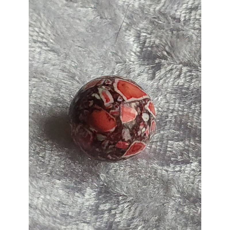 Stein Perle grau/rot