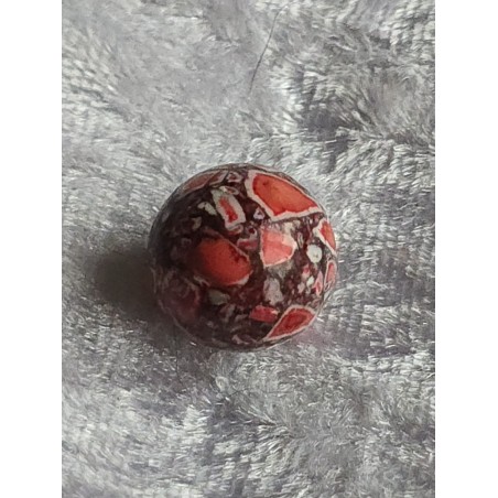Stein Perle grau/rot