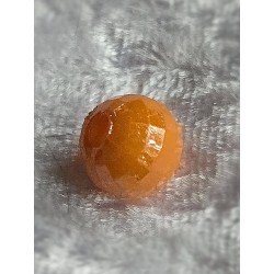 Kunststoff Perle mit Struktur orange