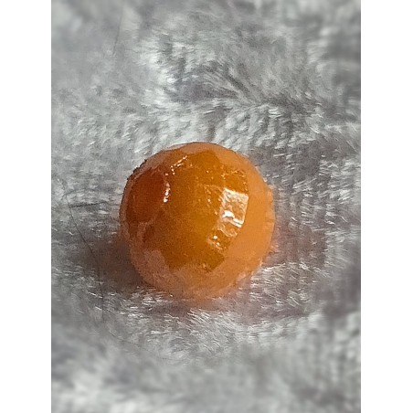 Kunststoff Perle mit Struktur orange
