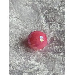 Kunststoff Perle mit Struktur pink
