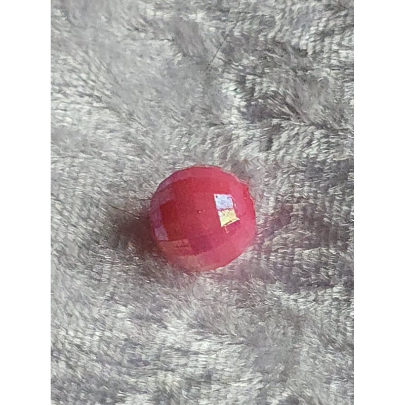Kunststoff Perle mit Struktur pink
