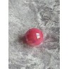 Kunststoff Perle mit Struktur pink