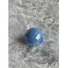 Kunststoff Perle mit Struktur blau