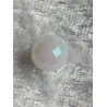 Kunststoff Perle mit Struktur weiss