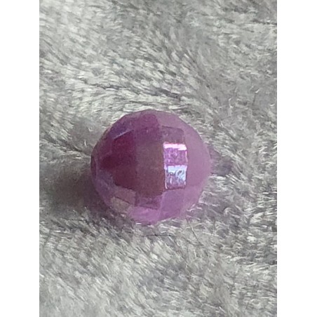 Kunststoff Perle mit Struktur lila