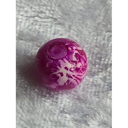 Stein Perle weiss/pink