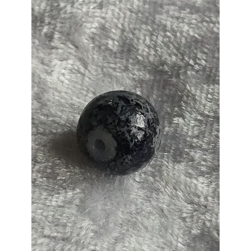 Stein Perle schwarz/grau