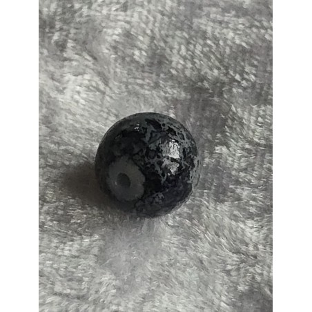 Stein Perle schwarz/grau