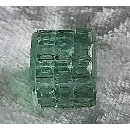 Kunststoff Würfel-Perle seegrün