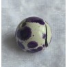 Kunststoff Perle creme/violette
