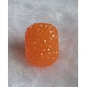 Kunststoff Perle mit Struktur orange