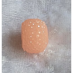 Kunststoff Perle mit Struktur lachs