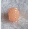 Kunststoff Perle mit Struktur lachs