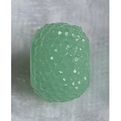 Kunststoff Perle mit Struktur mint