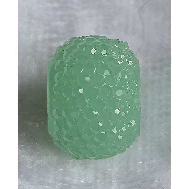 Kunststoff Perle mit Struktur mint