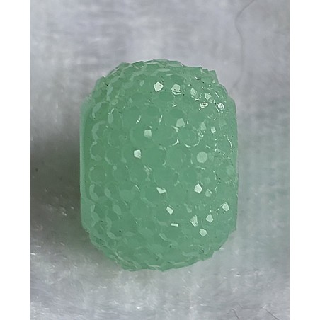 Kunststoff Perle mit Struktur mint