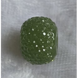 Kunststoff Perle mit Struktur olive