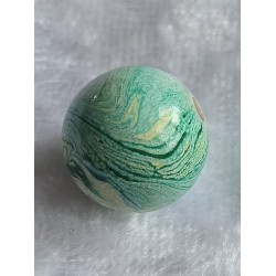 Kunststoff Perle Kugel mint/gelb