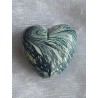 Kunststoff Perle Herz petrol/gelb/mint