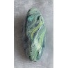 Kunststoff Perle lang-gewellt petrol/gelb/mint