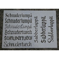 Schablone "Schnuderlumpä"