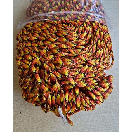 Paracord orange/gelb/rot/schwarz