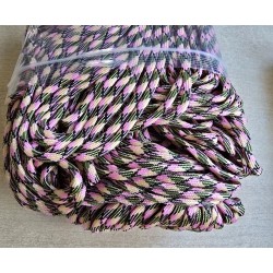 Paracord rosa/grün/schwarz/gelb