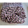 Paracord rosa/grün/schwarz/gelb