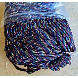 Paracord magenta/türkis/gelb/schwarz