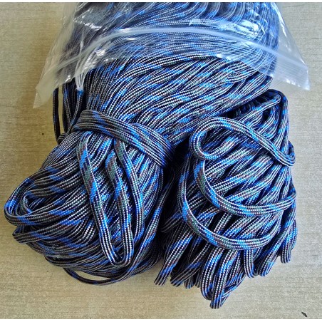Paracord hellblau/braun/grau/grün