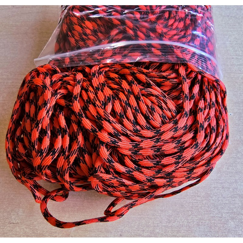 Paracord coralle/schwarz