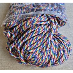 Paracord rot/gelb/türkis/violette