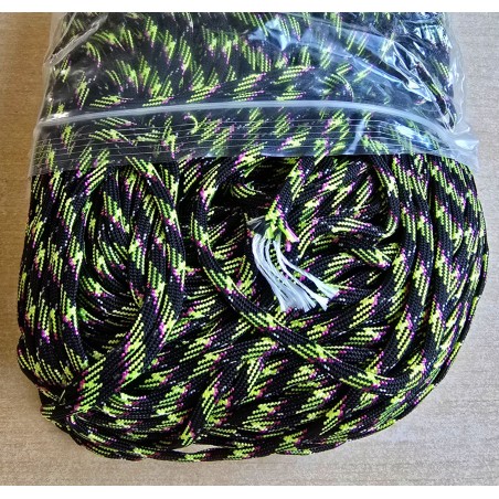 Paracord hellgrün/schwarz/pink