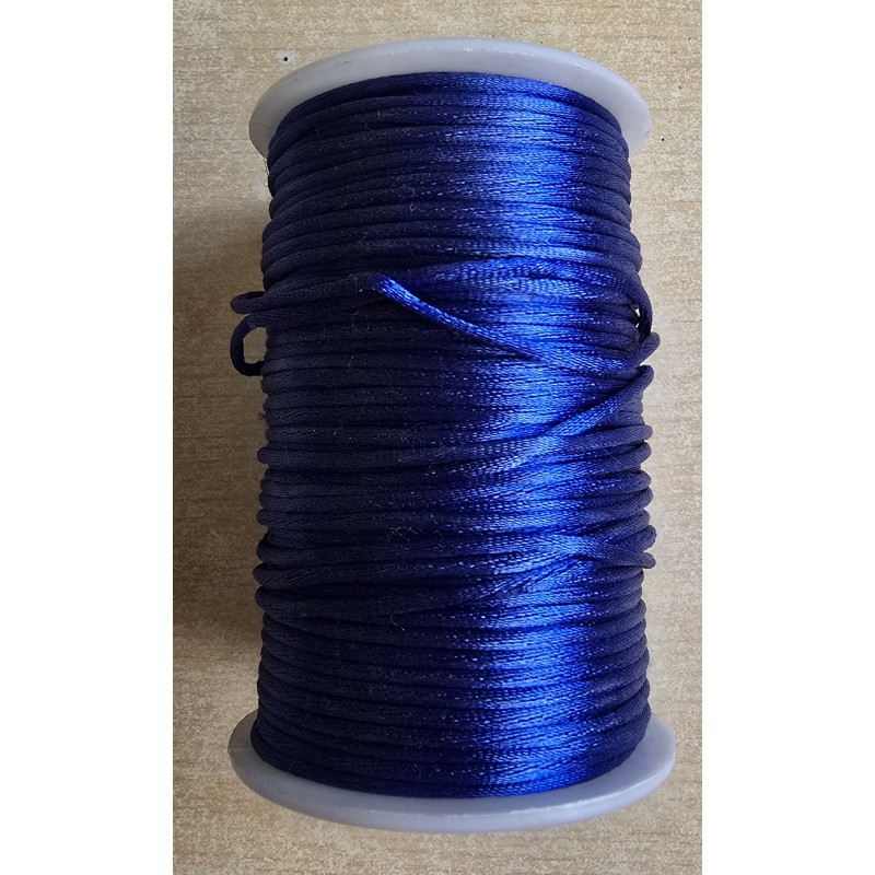 Satin Kordel blau