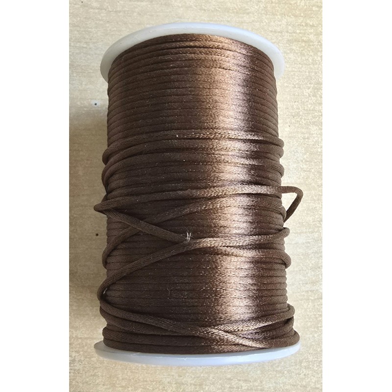 Satin Kordel hellbraun