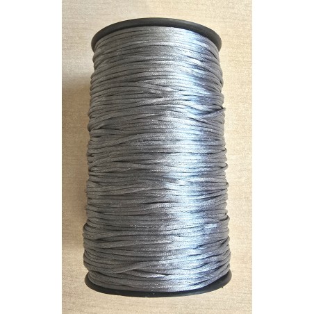 Satin Kordel hellgrau