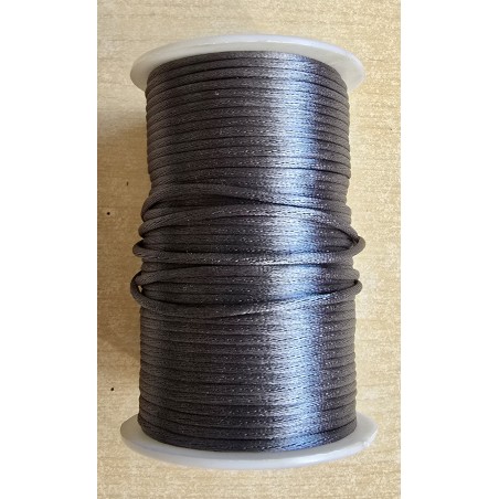 Satin Kordel grau