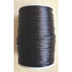 Satin Kordel schwarz