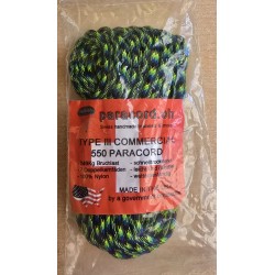 Paracord gelb/grün/blau/schwarz