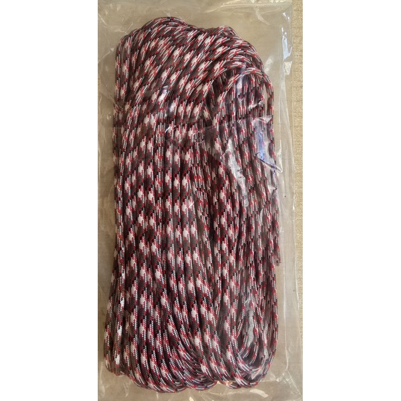 Paracord weiss/rot/grau/schwarz