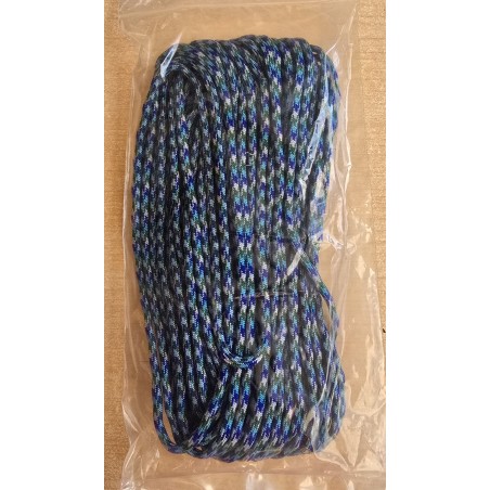 Paracord blau/grün/türkis/weiss