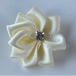 Stoff Blume weiss
