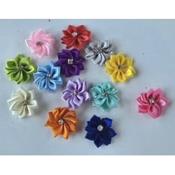 Stoff Blume orange