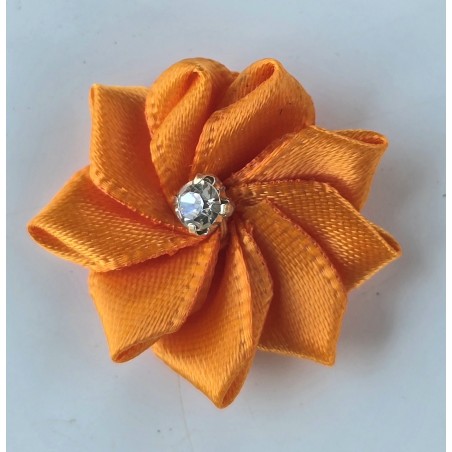 Stoff Blume orange