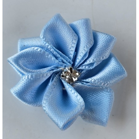 Stoff Blume hellblau