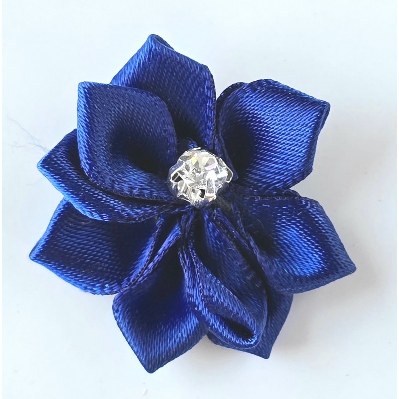 Stoff Blume blau