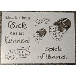 Schablone " Das ist kein Glück...... "